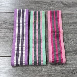 Colorful Striped Resistance Bands Set